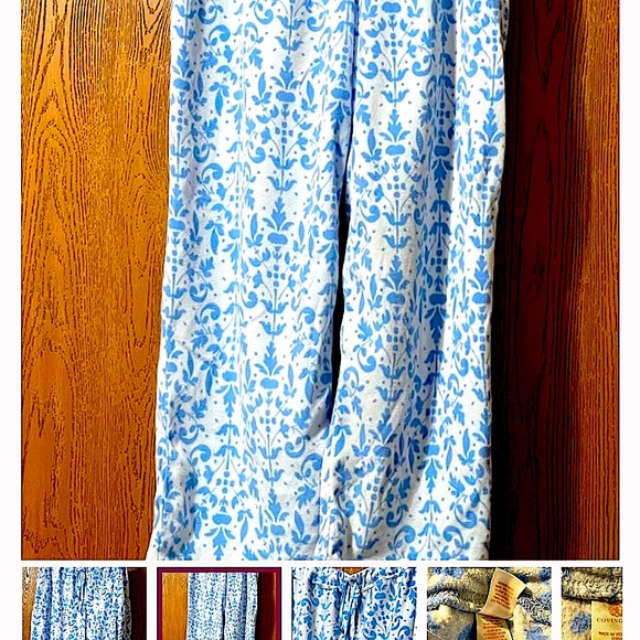 Vintage micro fleece pants satin drawstring PJ/Street no flaw Covington 2X Sears - Picture 2 of 9